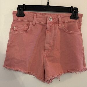 Zara Pink Jean Shorts for Women